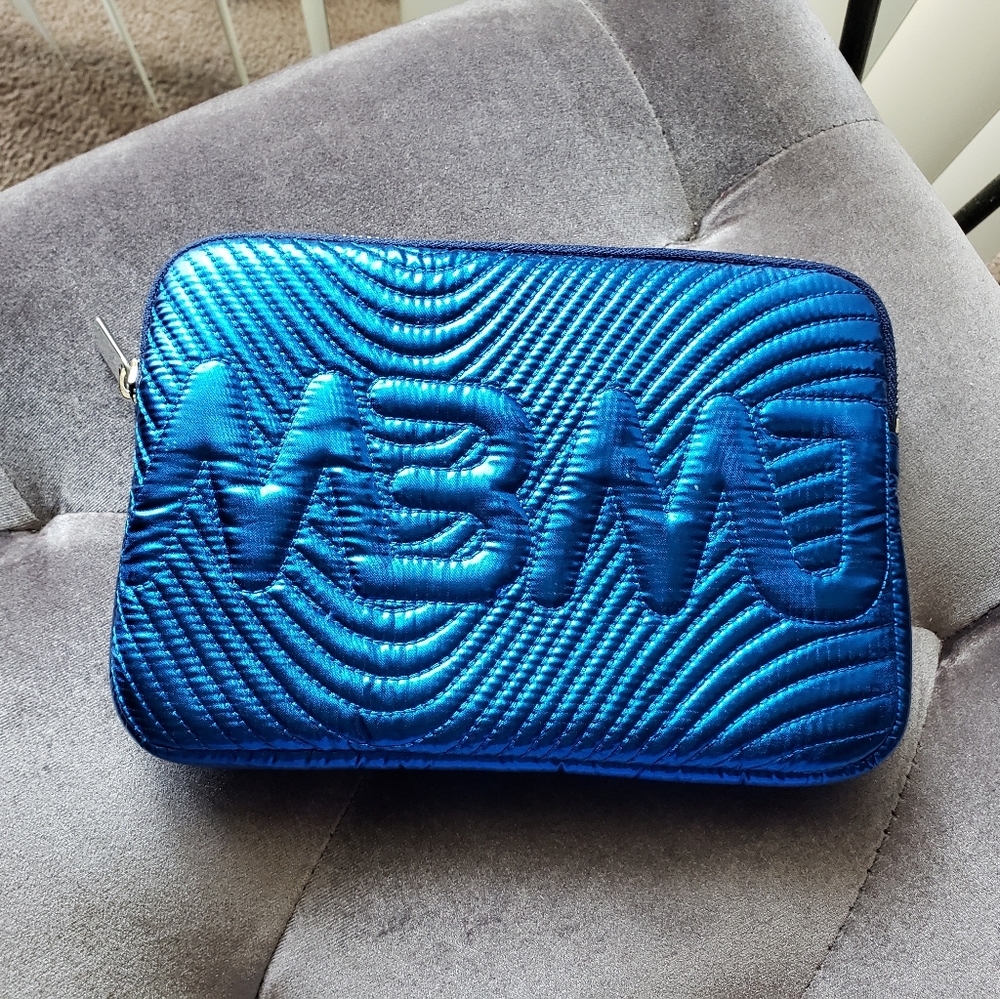 Marc By Marc Jacobs Small Clutch Accessories Case Blue Metallic